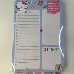NEW Hello Kitty Desk Pad & Gel Pen